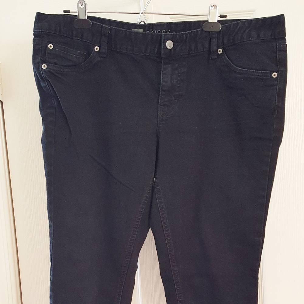 MOSSIMO Black Denim Jeans Skinny Premium 16R